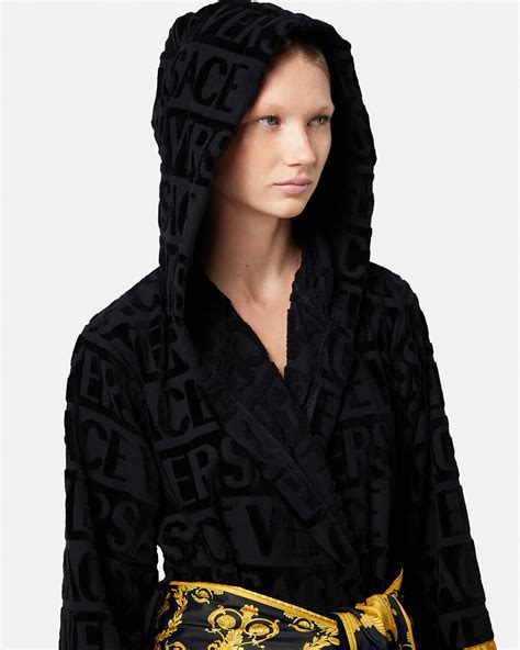 I ♡ Baroque Bathrobe Black 